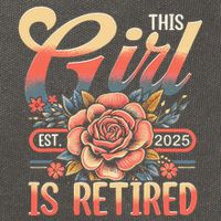 This Girl Is Retired 2025 Not My Problem Anymore Cotton Canvas Backpack