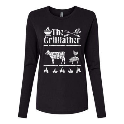 The Grillfather Id Smoke That Bbq Funny Gift Womens Cotton Relaxed Long Sleeve T-Shirt