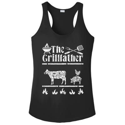 The Grillfather Id Smoke That Bbq Funny Gift Ladies PosiCharge Competitor Racerback Tank