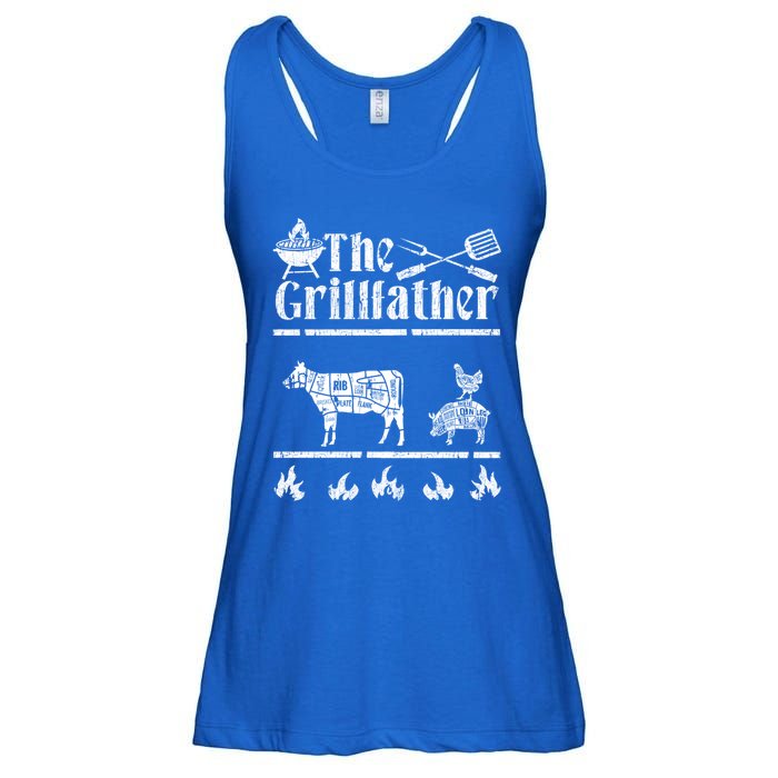 The Grillfather Id Smoke That Bbq Funny Gift Ladies Essential Flowy Tank