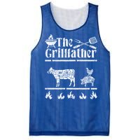 The Grillfather Id Smoke That Bbq Funny Gift Mesh Reversible Basketball Jersey Tank