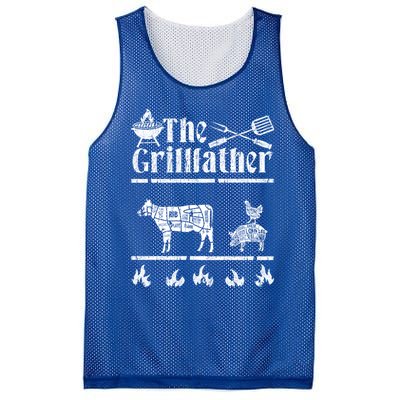 The Grillfather Id Smoke That Bbq Funny Gift Mesh Reversible Basketball Jersey Tank