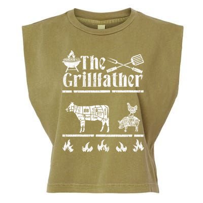 The Grillfather Id Smoke That Bbq Funny Gift Garment-Dyed Women's Muscle Tee