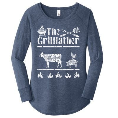 The Grillfather Id Smoke That Bbq Funny Gift Women's Perfect Tri Tunic Long Sleeve Shirt