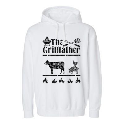 The Grillfather Id Smoke That Bbq Funny Gift Garment-Dyed Fleece Hoodie