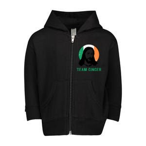 Team Ginger Ireland Flag Jesus St Patricks Day Gift Toddler Zip Fleece Hoodie