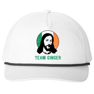 Team Ginger Ireland Flag Jesus St Patricks Day Gift Snapback Five-Panel Rope Hat