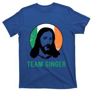 Team Ginger Ireland Flag Jesus St Patricks Day Gift T-Shirt