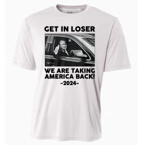 Trump Get In Loser Were Taking America Back Cooling Performance Crew T-Shirt