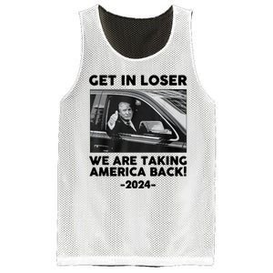 Trump Get In Loser Were Taking America Back Mesh Reversible Basketball Jersey Tank