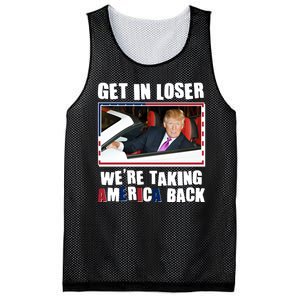 Trump Get In Loser Were Taking America Back Mesh Reversible Basketball Jersey Tank