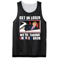 Trump Get In Loser Were Taking America Back Mesh Reversible Basketball Jersey Tank