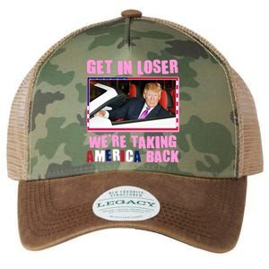 Trump Get In Loser Were Taking America Back Legacy Tie Dye Trucker Hat