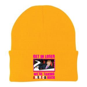 Trump Get In Loser Were Taking America Back Knit Cap Winter Beanie