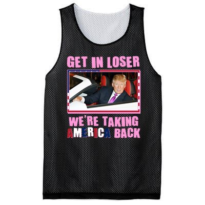 Trump Get In Loser Were Taking America Back Mesh Reversible Basketball Jersey Tank