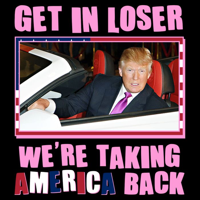 Trump Get In Loser Were Taking America Back Women's V-Neck T-Shirt