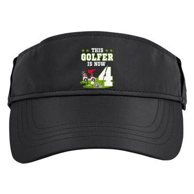This Golfer Is Now 4 Year Old Birthday 4rd Golf Party Adult Drive Performance Visor