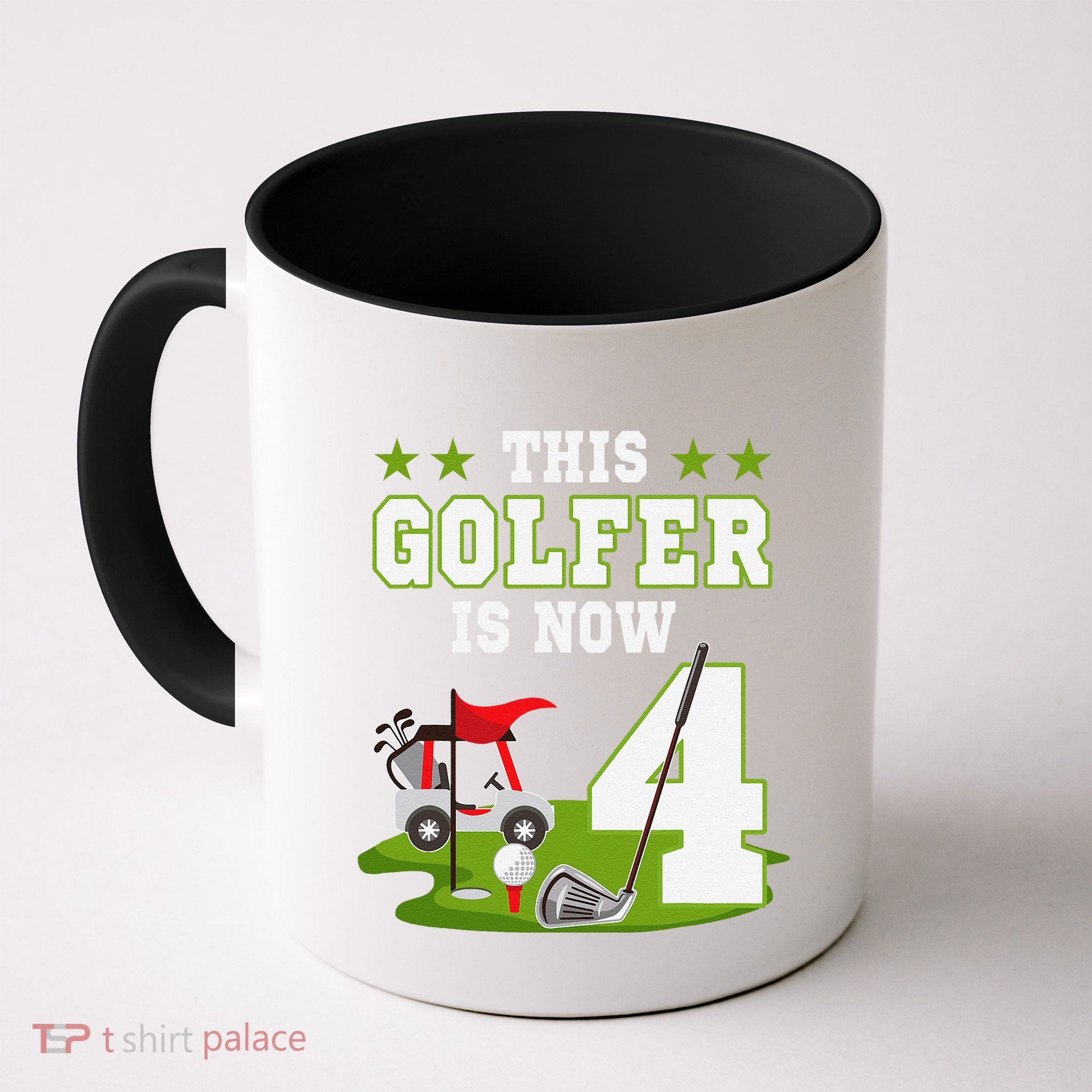 This Golfer Is Now 4 Year Old Birthday 4rd Golf Party Mug