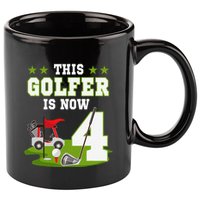 This Golfer Is Now 4 Year Old Birthday 4rd Golf Party 11oz C Handle Ceramic Mug