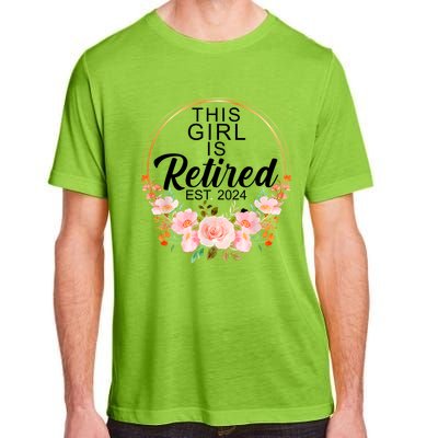 This Girl Is Retired Est. 2024 Retirement Adult ChromaSoft Performance T-Shirt