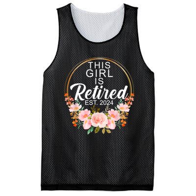 This Girl Is Retired Est. 2024 Retirement Mesh Reversible Basketball Jersey Tank