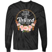 This Girl Is Retired Est. 2024 Retirement Tie-Dye Long Sleeve Shirt