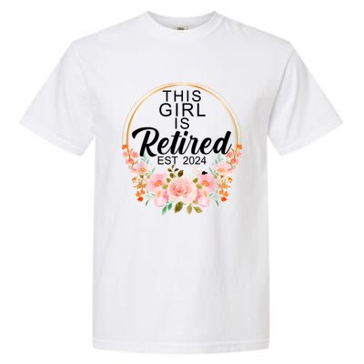 This Girl Is Retired Est. 2024 Retirement Garment-Dyed Heavyweight T-Shirt