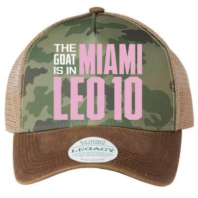 The GOAT Is In Miami Leo 10 Legacy Tie Dye Trucker Hat