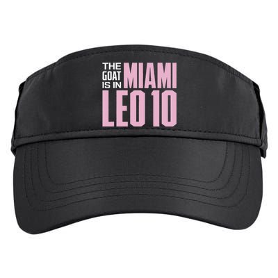 The GOAT Is In Miami Leo 10 Adult Drive Performance Visor