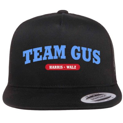 Team Gus IM Voting For Gus Walz Dad Gift Flat Bill Trucker Hat