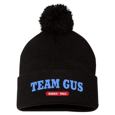 Team Gus IM Voting For Gus Walz Dad Gift Pom Pom 12in Knit Beanie