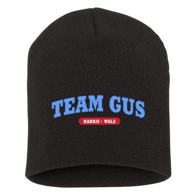 Team Gus IM Voting For Gus Walz Dad Gift Short Acrylic Beanie