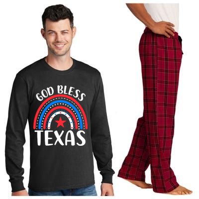 Texas Gift I Love Texas Usa Gift Long Sleeve Pajama Set