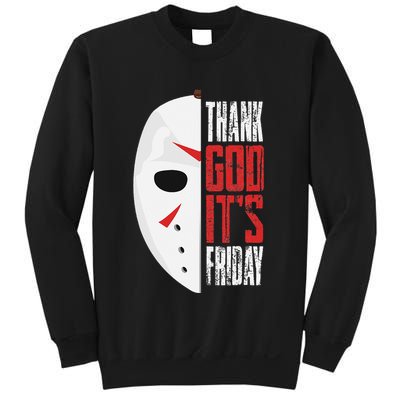 Thank God Its Friday Halloween Horror Scary Movies Sweatshirt