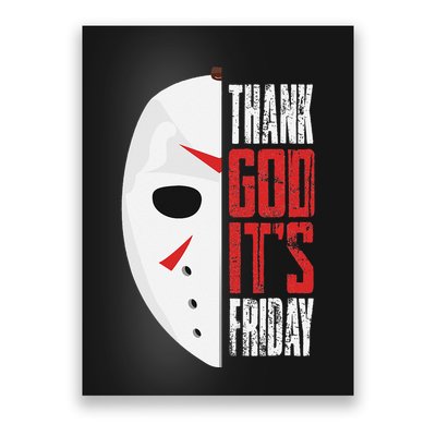 Thank God Its Friday Halloween Horror Scary Movies Poster