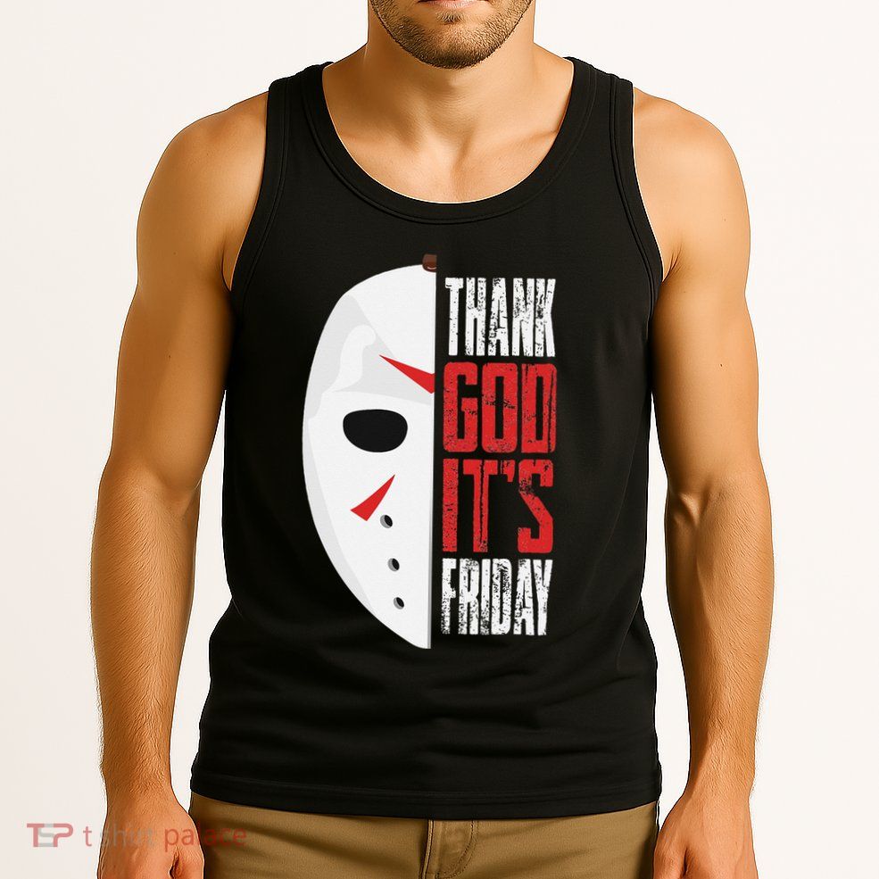 Thank God Its Friday Halloween Horror Scary Movies Tank Top