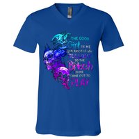 The Good In Me Got Tired Of The Bullshit Cool Gift V-Neck T-Shirt