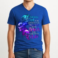 The Good In Me Got Tired Of The Bullshit Cool Gift V-Neck T-Shirt