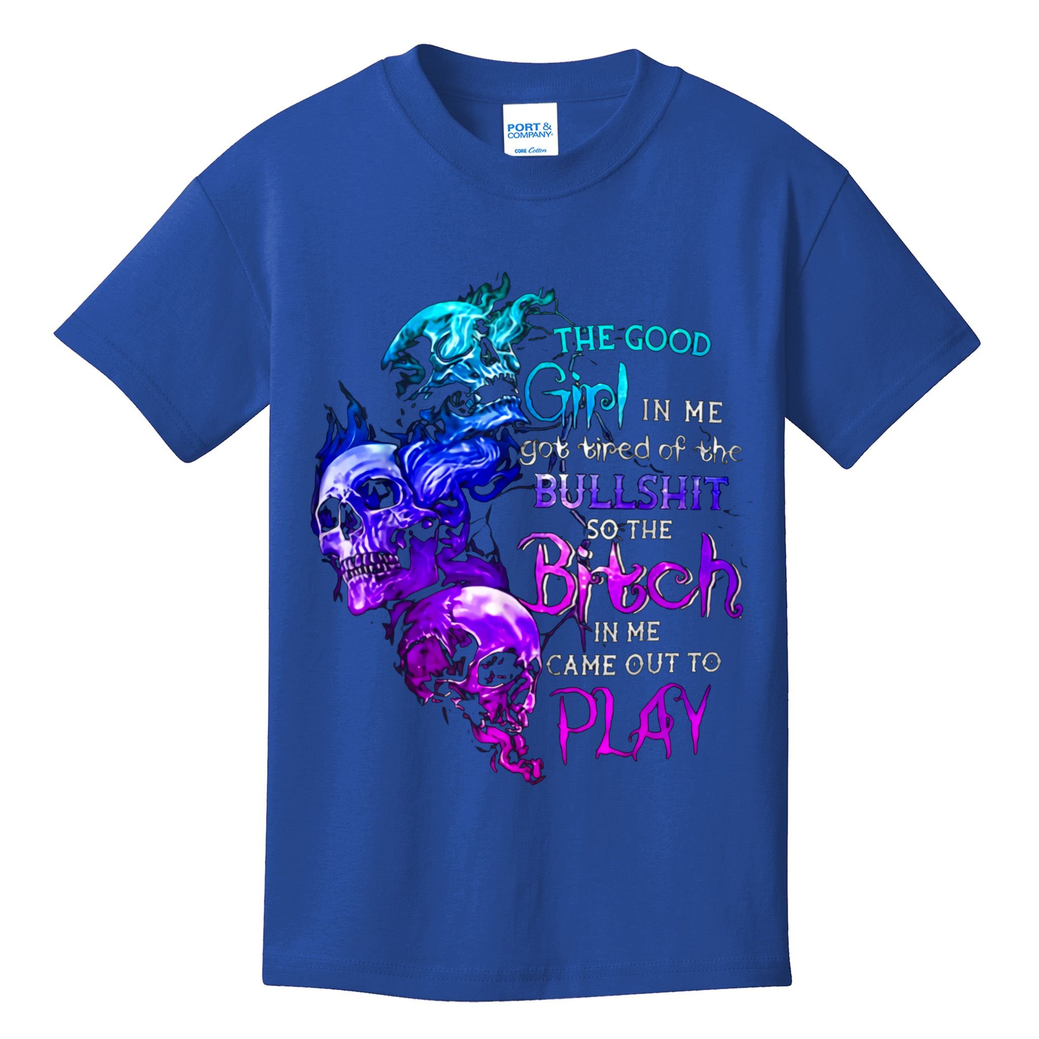 The Good In Me Got Tired Of The Bullshit Cool Gift Kids T-Shirt