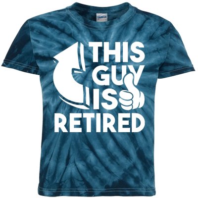 This Guy Is Retired Funny Retirement Retiree Pension Kids Tie-Dye T-Shirt