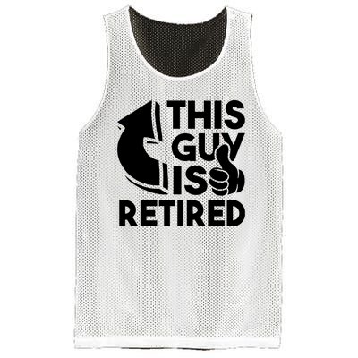 This Guy Is Retired Funny Retirement Retiree Pension Mesh Reversible Basketball Jersey Tank