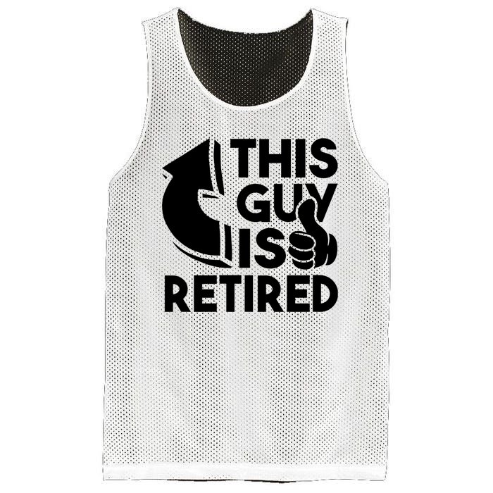 This Guy Is Retired Funny Retirement Retiree Pension Mesh Reversible Basketball Jersey Tank