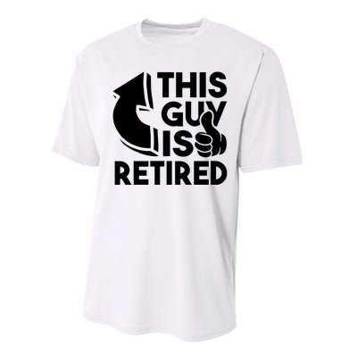 This Guy Is Retired Funny Retirement Retiree Pension Performance Sprint T-Shirt