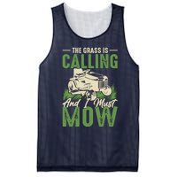 The Grass Is Calling And I Must Mow Mesh Reversible Basketball Jersey Tank