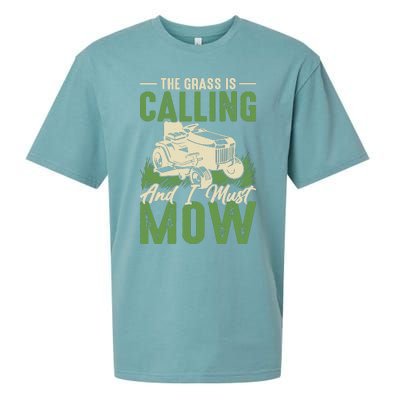 The Grass Is Calling And I Must Mow Sueded Cloud Jersey T-Shirt