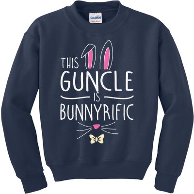 This Guncle Is Bunnyrific Easter Bunny Ears Kids Sweatshirt