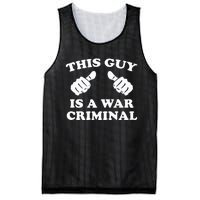 This Guy Is A War Criminal Mesh Reversible Basketball Jersey Tank