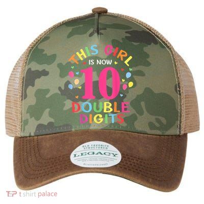 This Girl Is Now 10 Double Digits Shirt 10th birthday Gift Legacy Tie Dye Trucker Hat