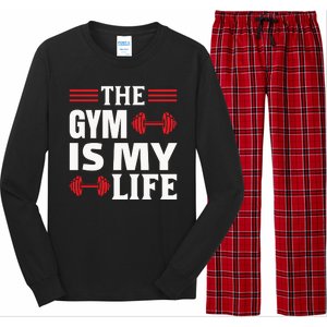 The Gym Is My Life Long Sleeve Pajama Set