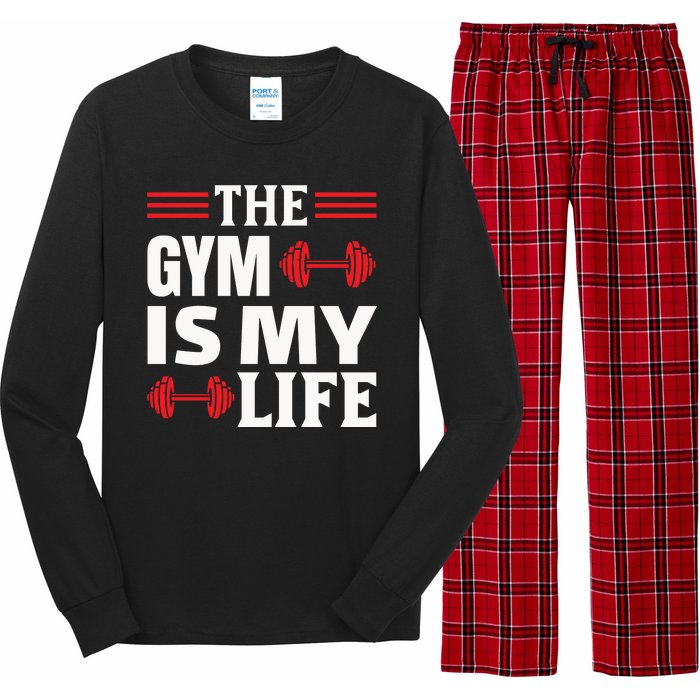 The Gym Is My Life Long Sleeve Pajama Set